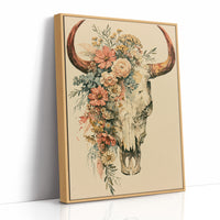 Skull Dressed in Wildflowers