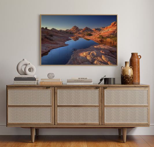 Red Rocks Mirror Desert Dawn