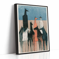 Six Elongated Horses Wait for Instructions