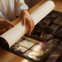 Forgotten Library Blooms In Light