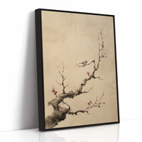 Small Birds Rest On Cherry Blossoms