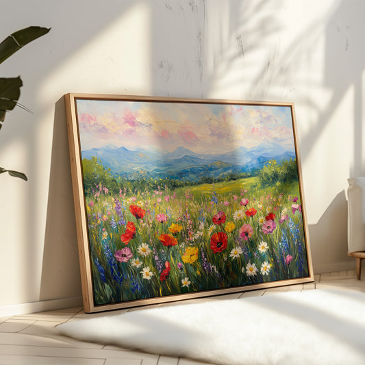 Mountain Meadows Bloom In Rainbow Light