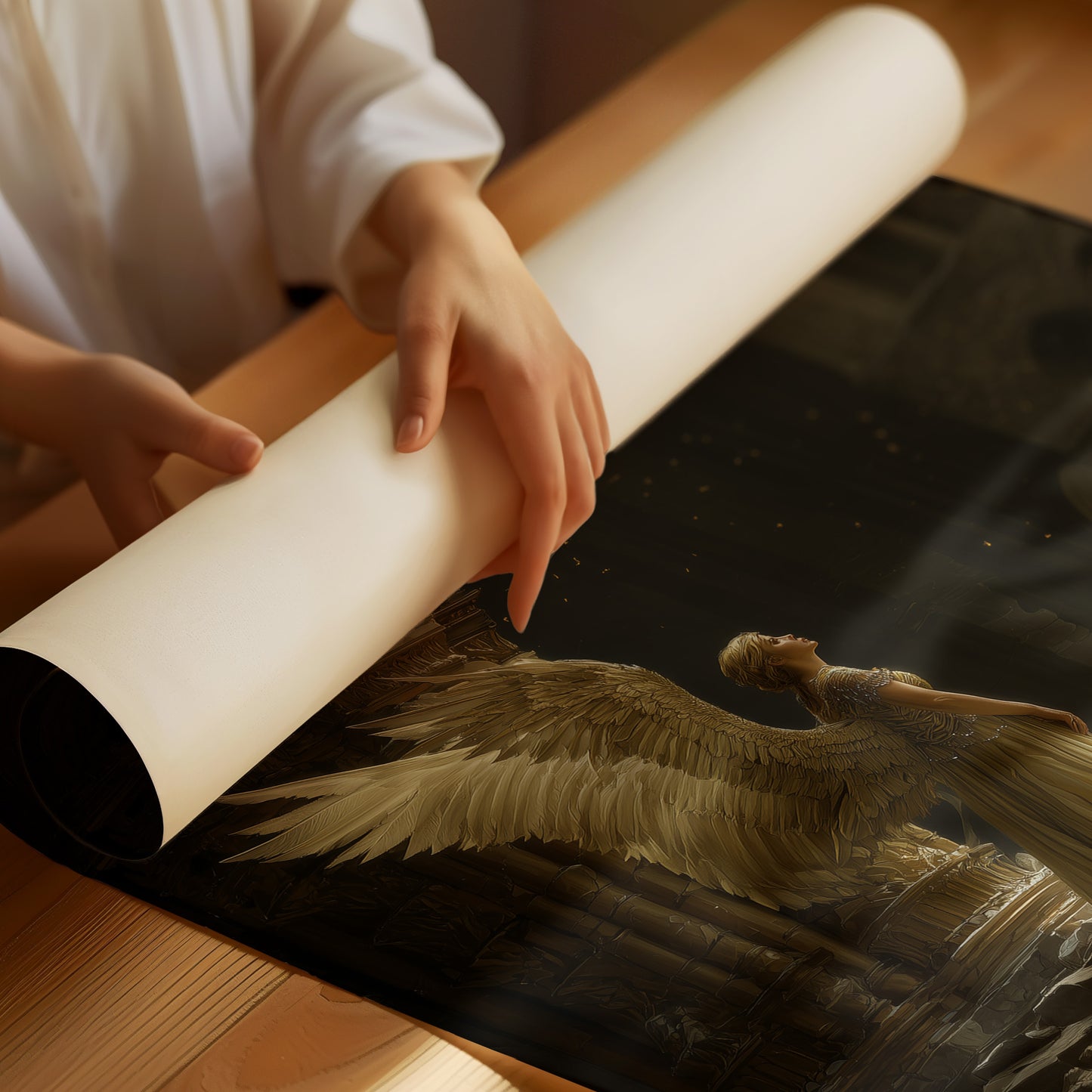 Ancient Halls Await Her Flight