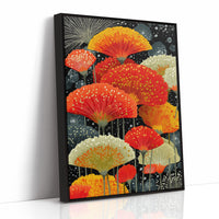 Coral Blooms Dance Against Midnight