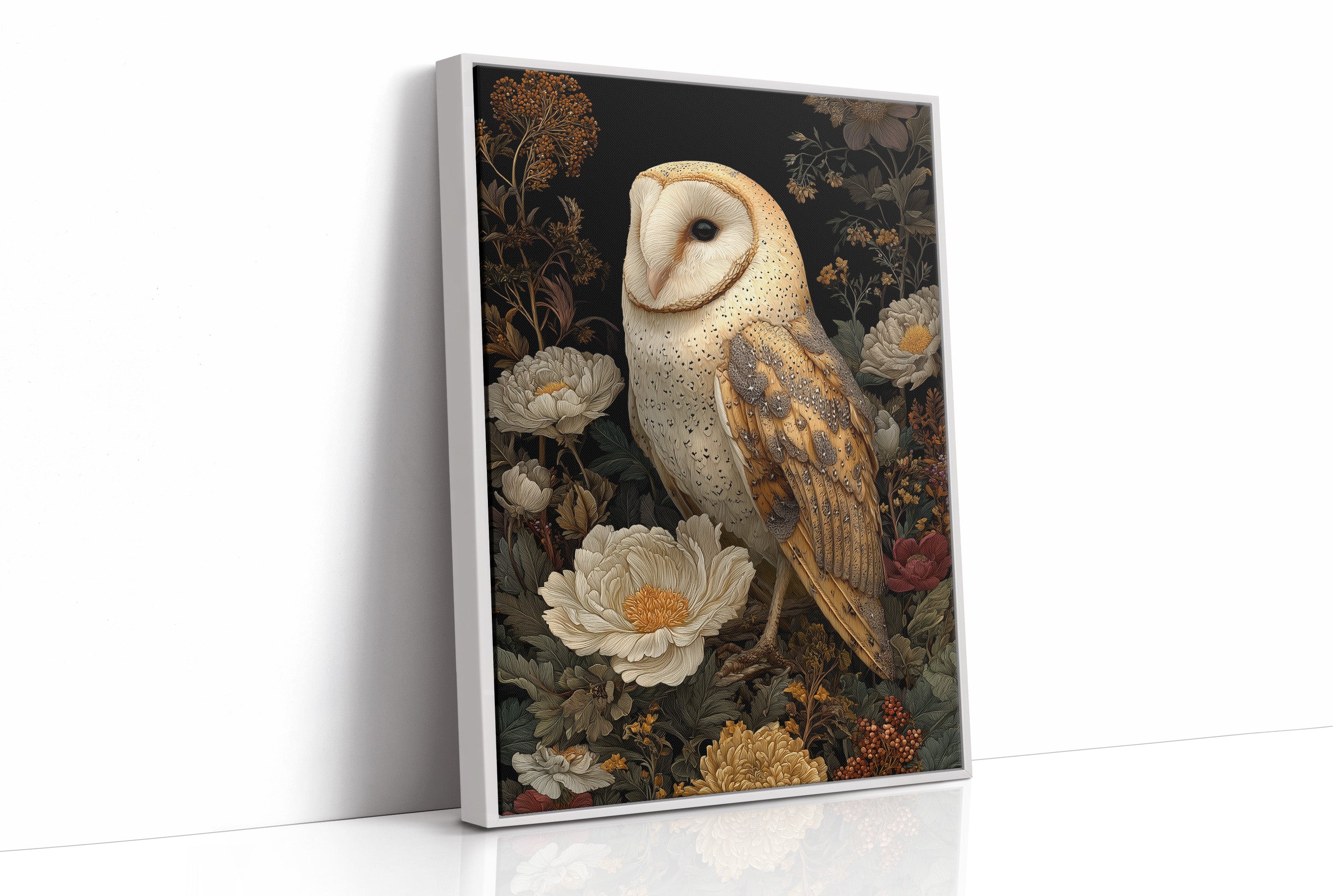 Midnight Blooms With Golden Wings