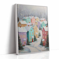 Pastel Houses Share Winter Stories