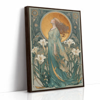 Gilded Grace Among Lilies