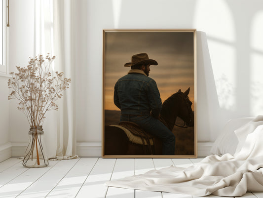 Cowboy at Dusk