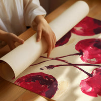 Crimson Harvest: Cherries in Bold Brushstrokes