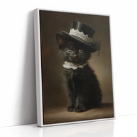 Victorian Feline In Top Hat