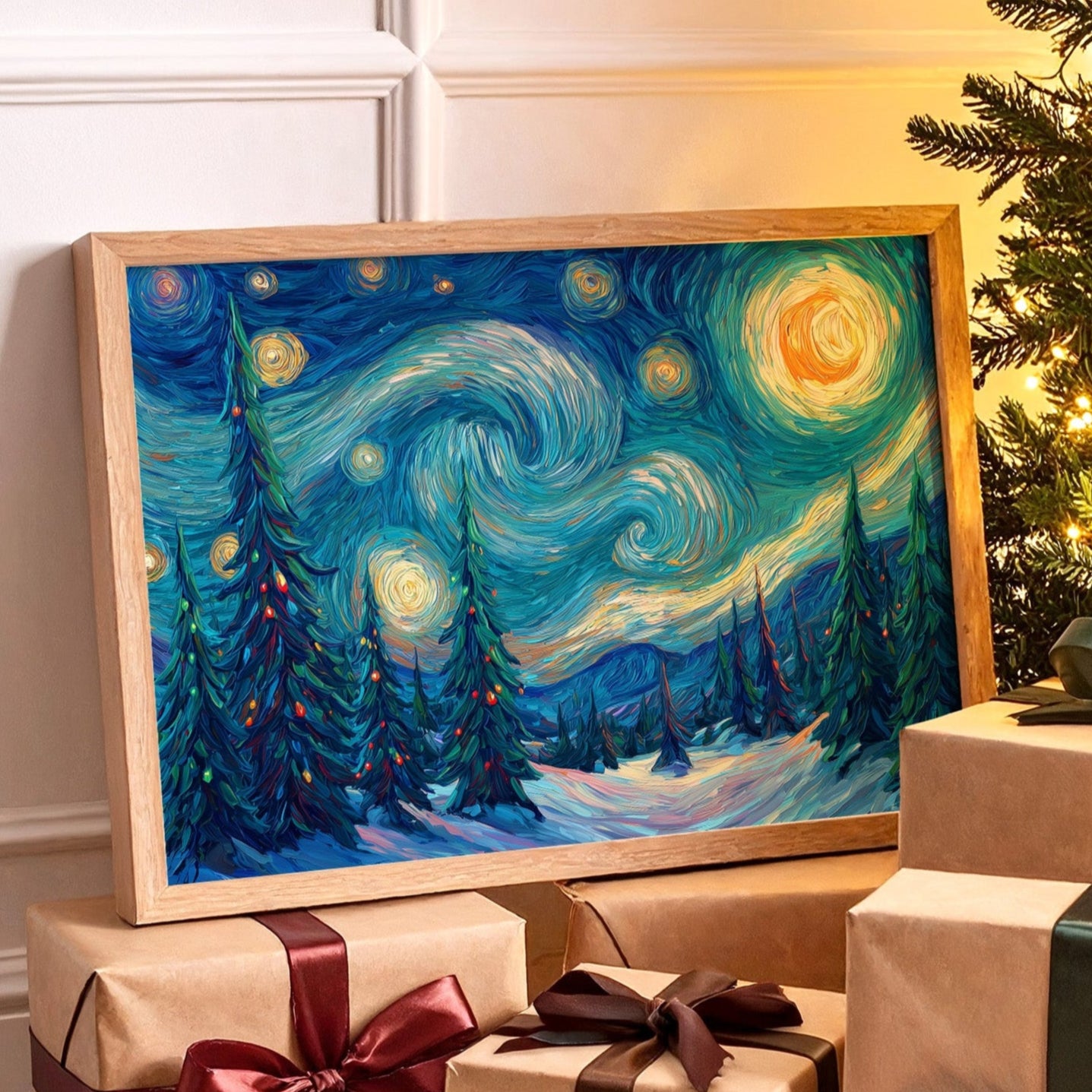 Starlit Pines Dance Through Time