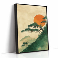 Pine Branches Reach For Rising Sun