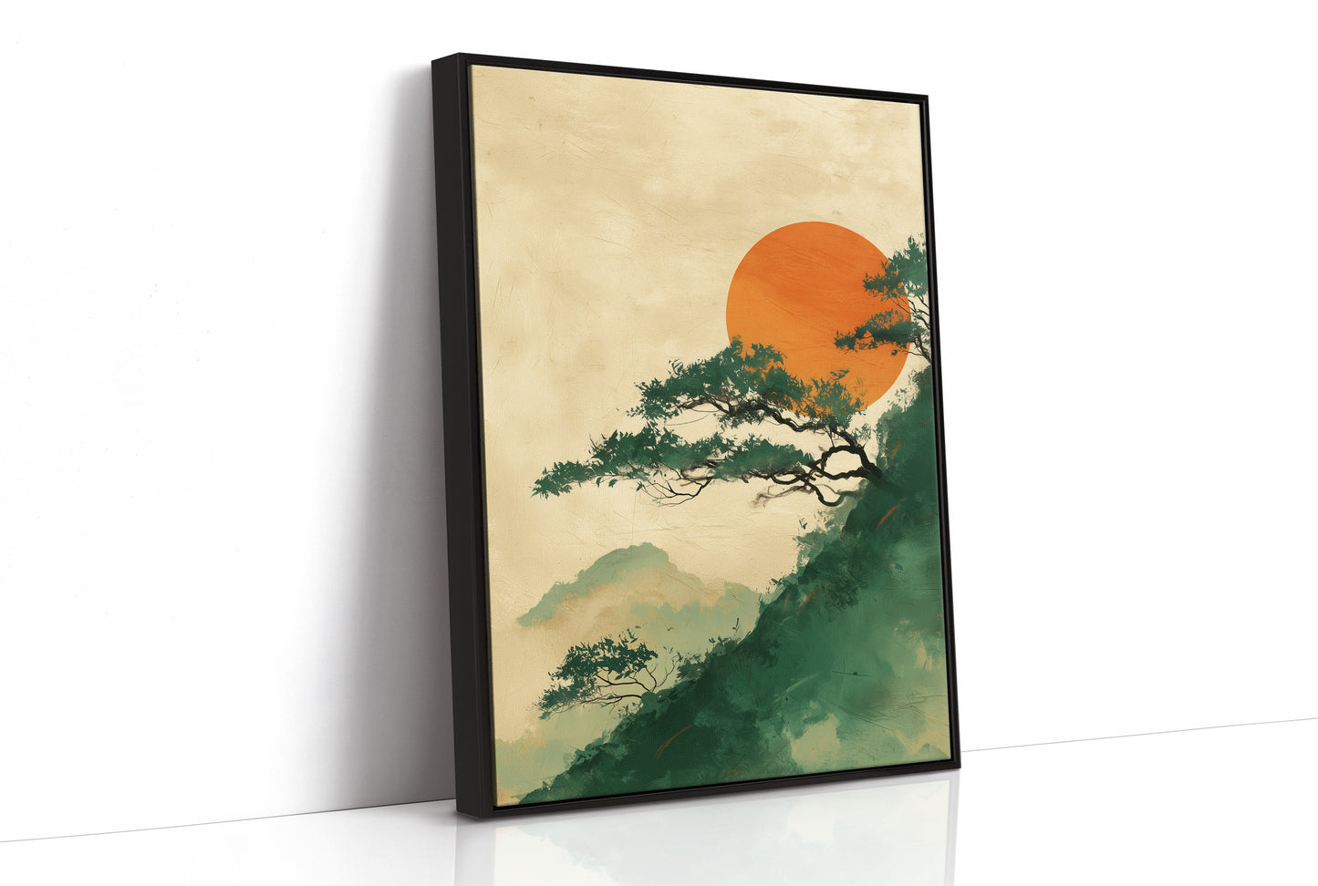 Pine Branches Reach For Rising Sun