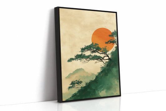 Pine Branches Reach For Rising Sun