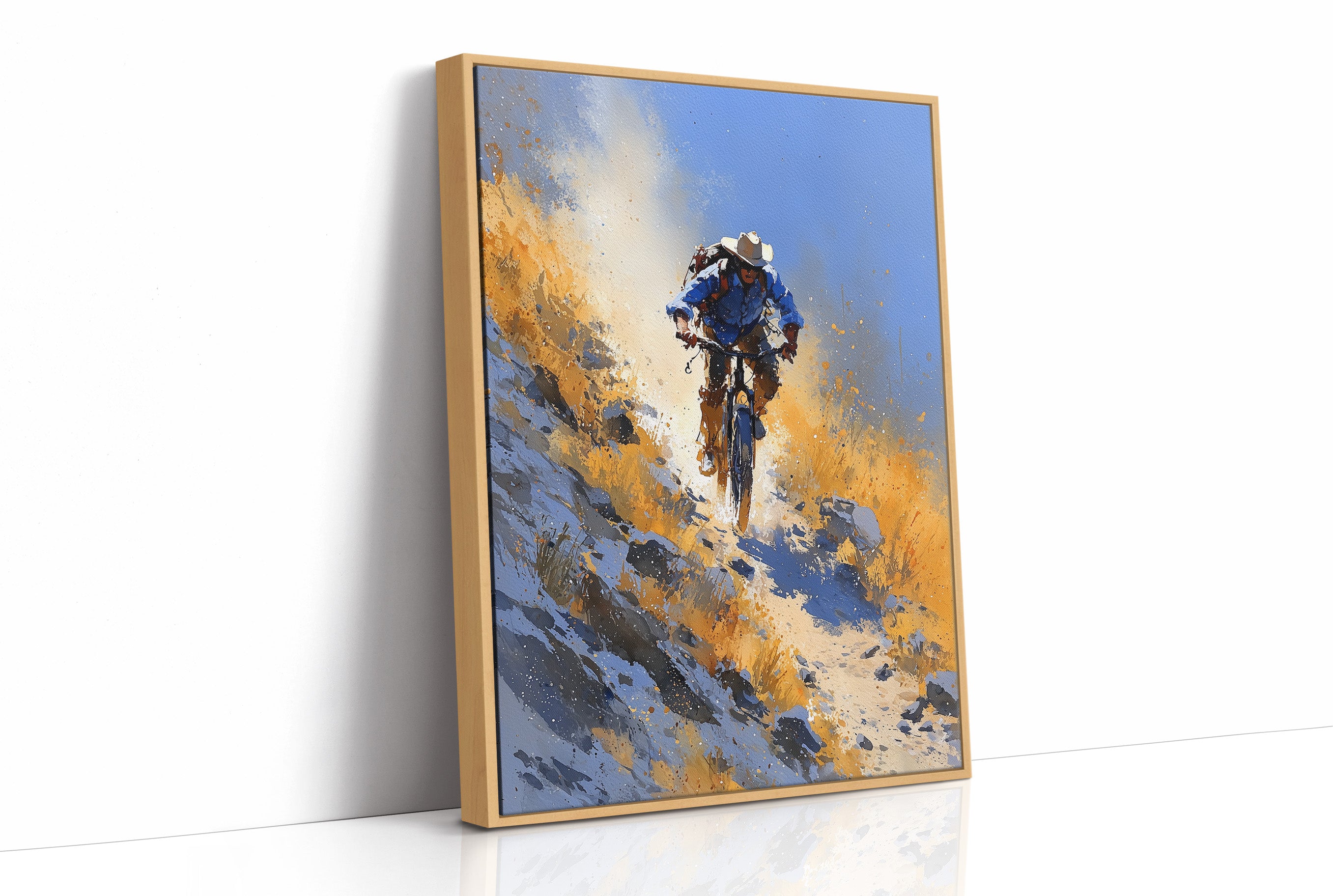 Downhill Through Golden Scrub