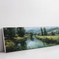 Quiet River Through Green Fields