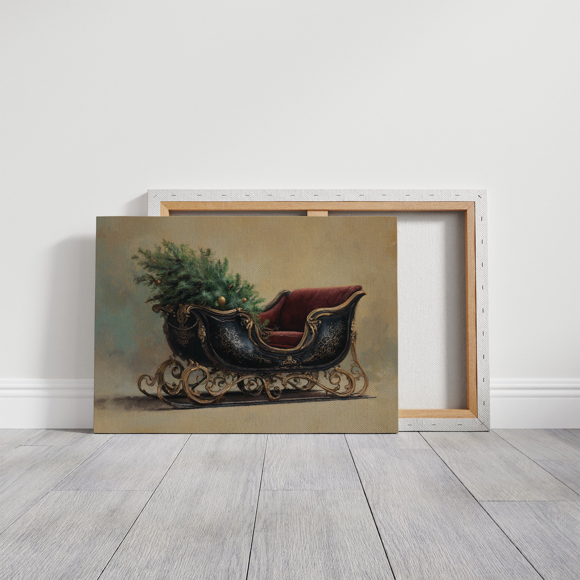 Vintage Sleigh Awaits December Magic