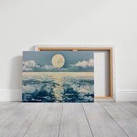 Full Moon in Watercolor