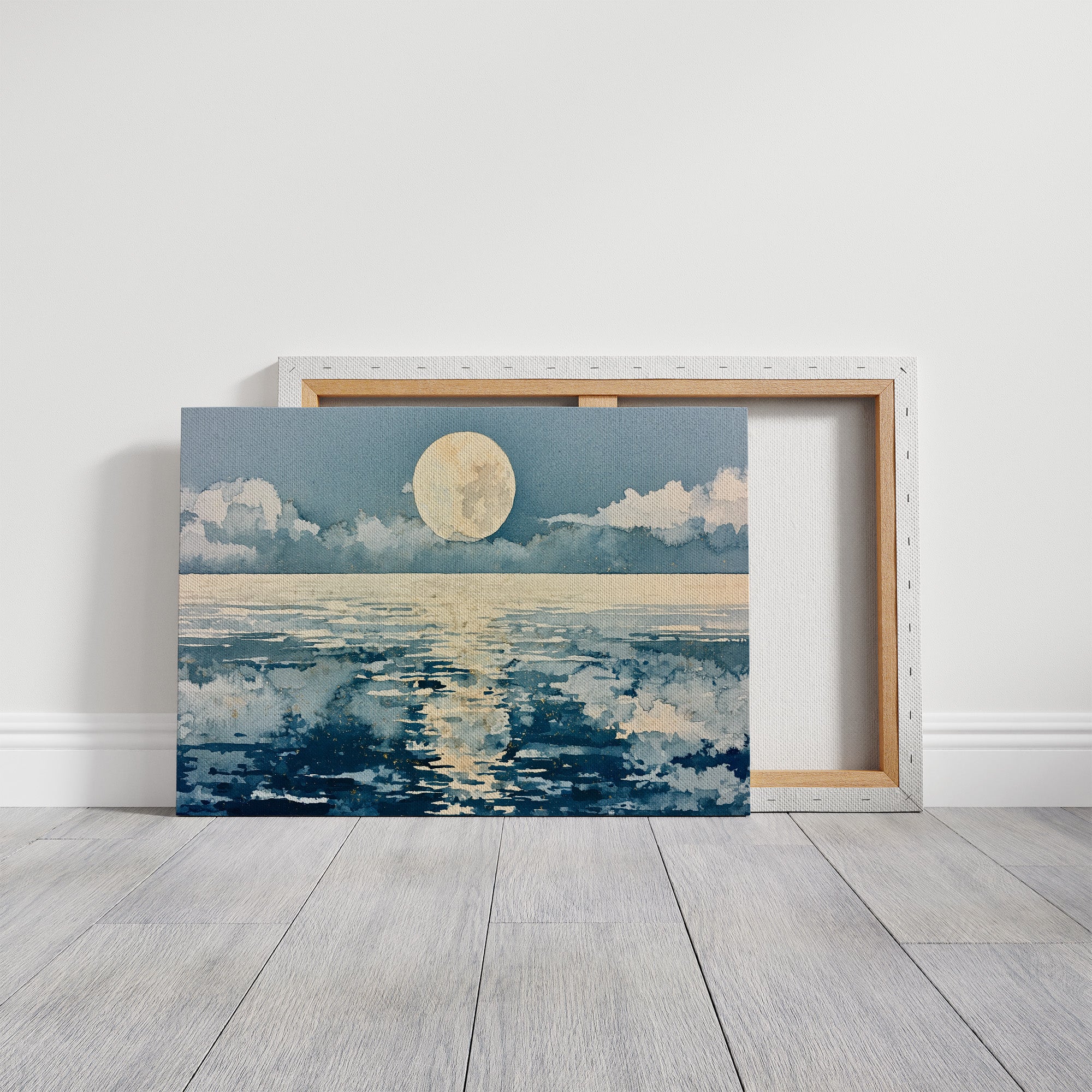 Full Moon in Watercolor