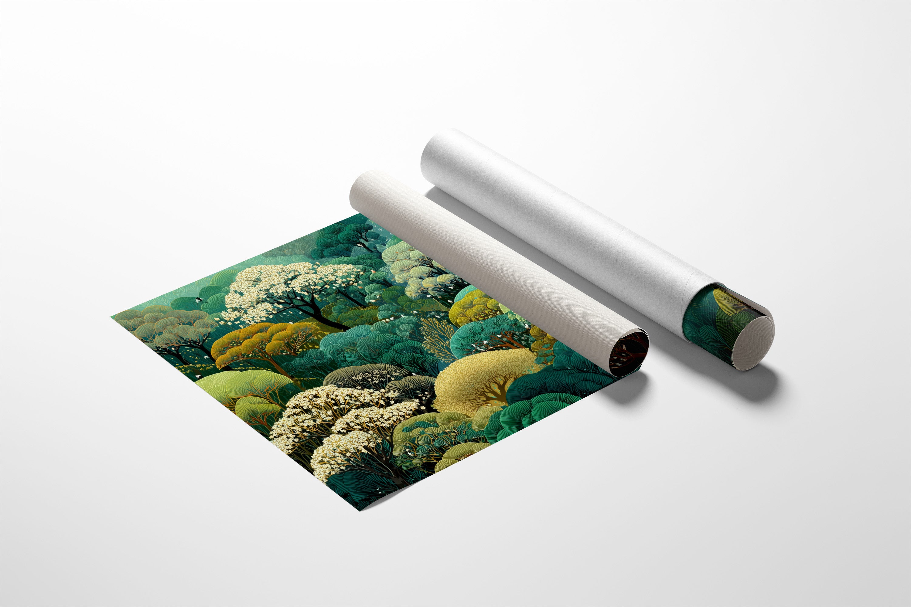 Forest Waves Dance In Emerald Light