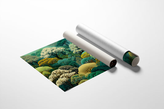 Forest Waves Dance In Emerald Light