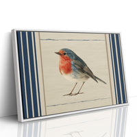 Robin Against the Linen Sky