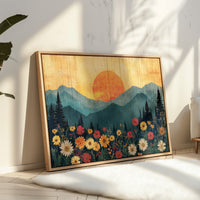 Mountain Daisies Dance At Dawn