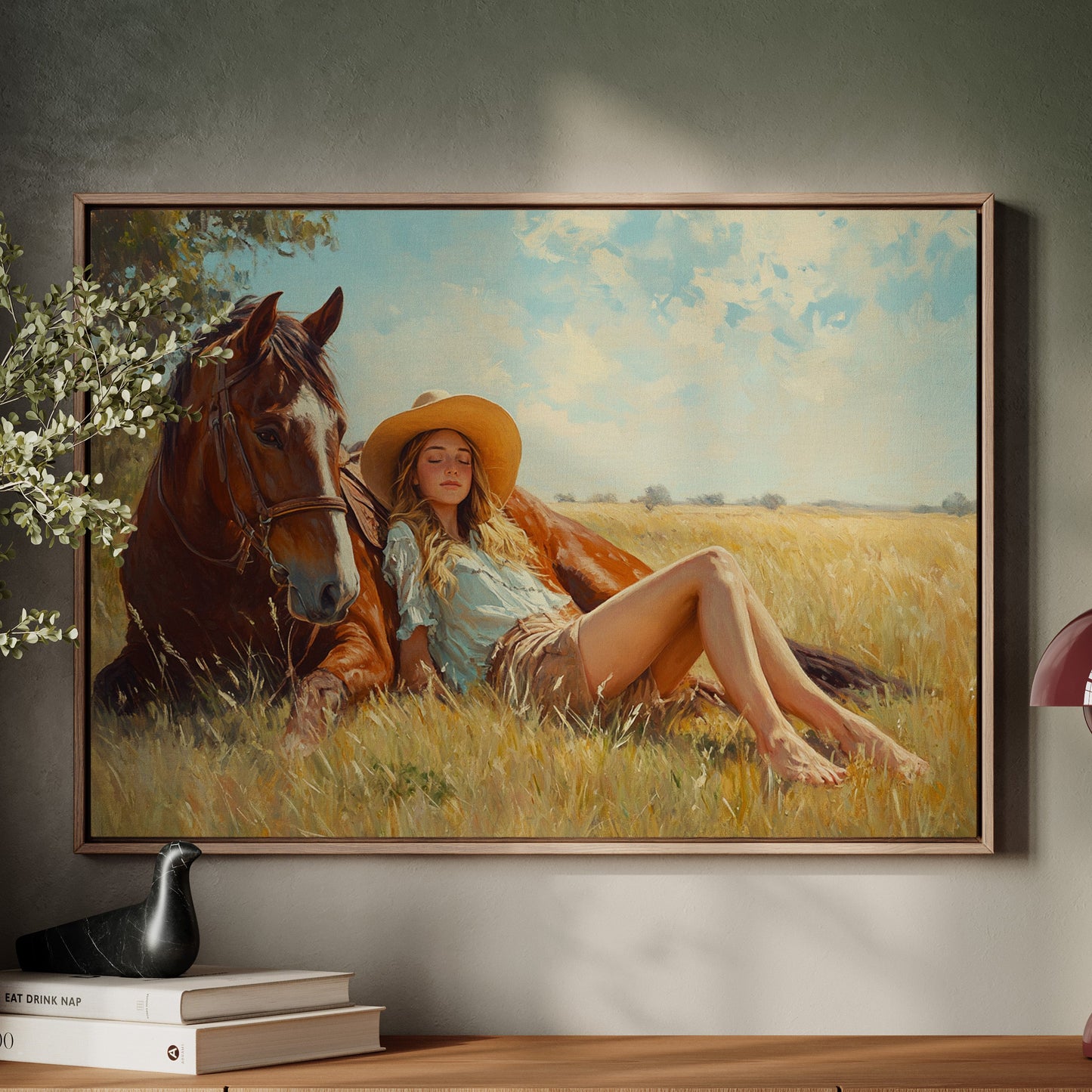 Cowgirl Daydream in Summer Grass