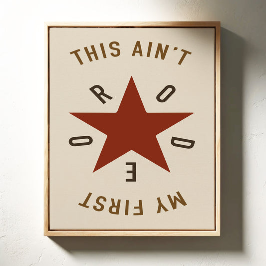 Rodeo Star Western Quote Print