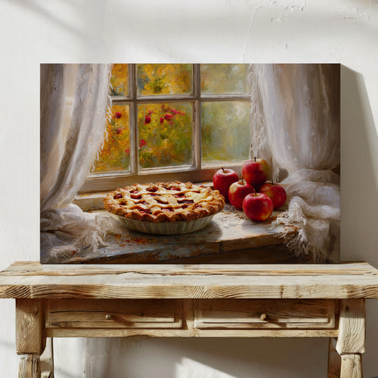 Autumn Pie By Garden Window Light