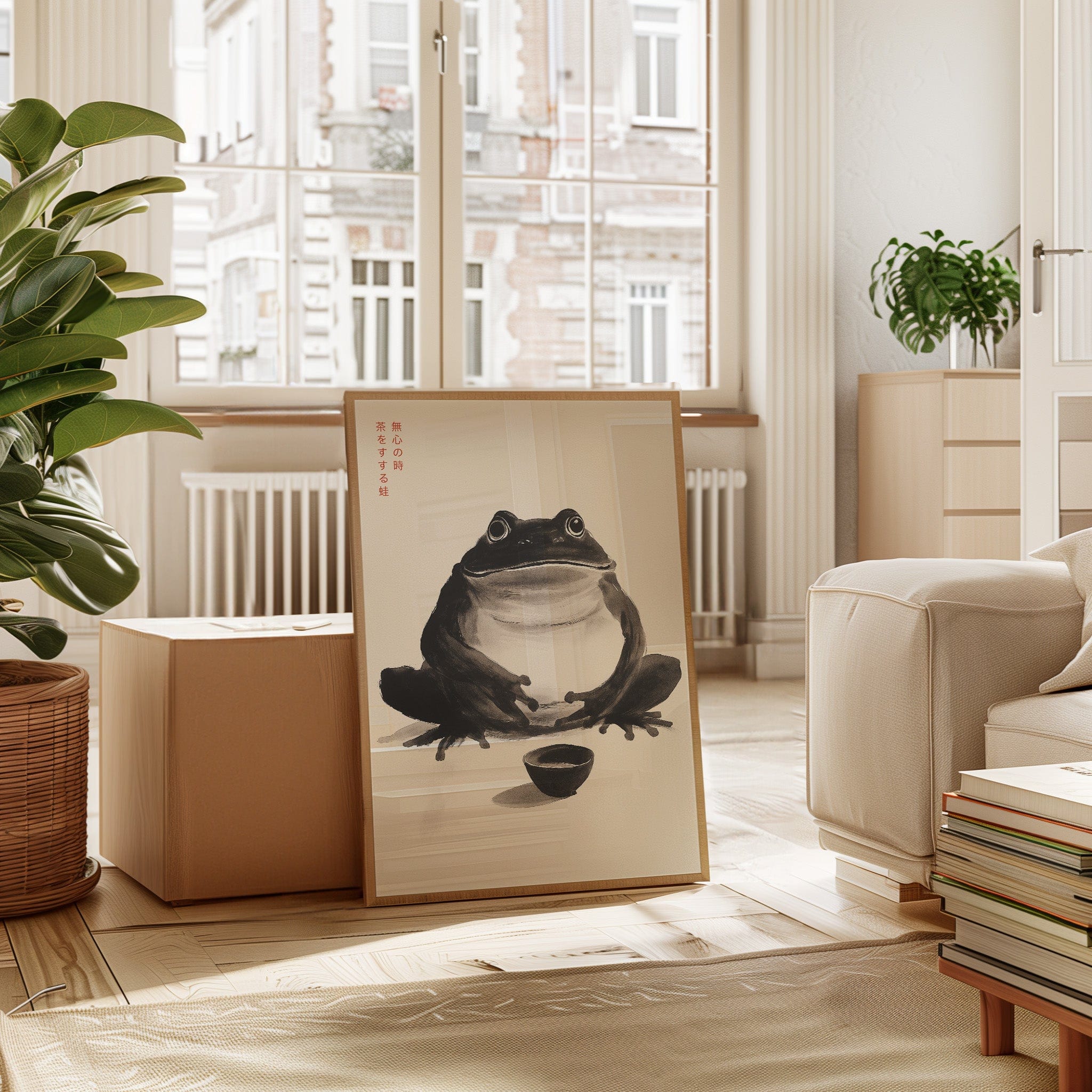 Zen Frog – A Moment of Tea