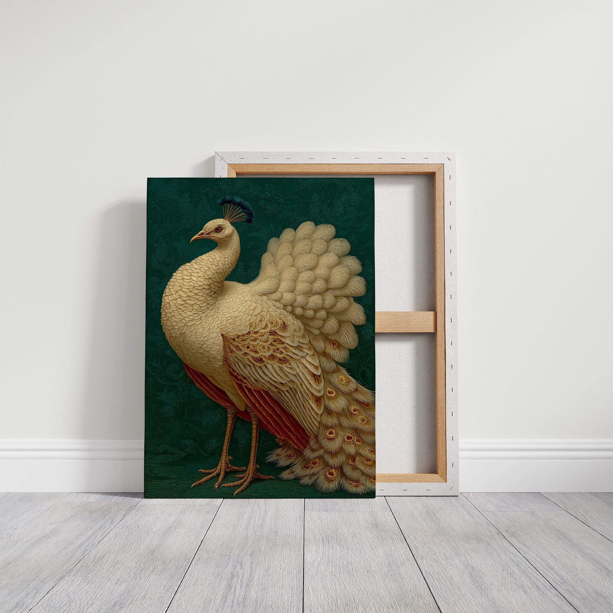 Regal Peacock In Emerald Court