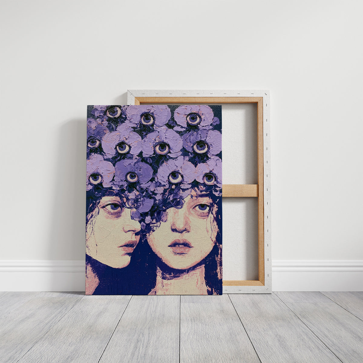 Twin Faces Violet Eye Crown