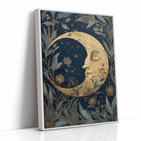 Midnight Blooms Around Lunar Face