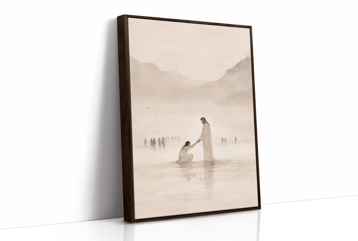 Divine Mercy Amidst Ethereal Waters