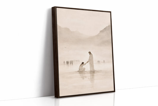 Divine Mercy Amidst Ethereal Waters