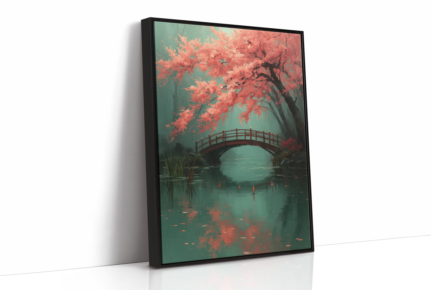 Cherry Blossoms Bridge Urban Sanctuary