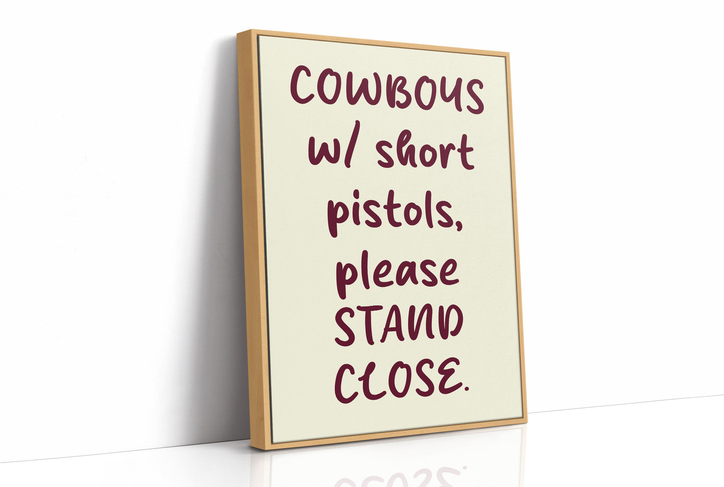 Cowboys Please Stand Close