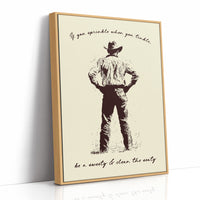 Cowboy Bathroom Reminder