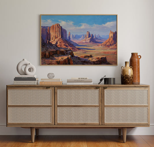 Monoliths Dance Under Desert Light
