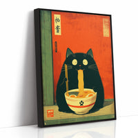 Midnight Ramen With Curious Cat