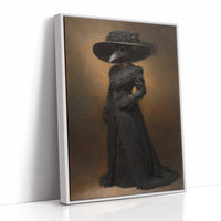 Plague Doctor's Victorian Silhouette