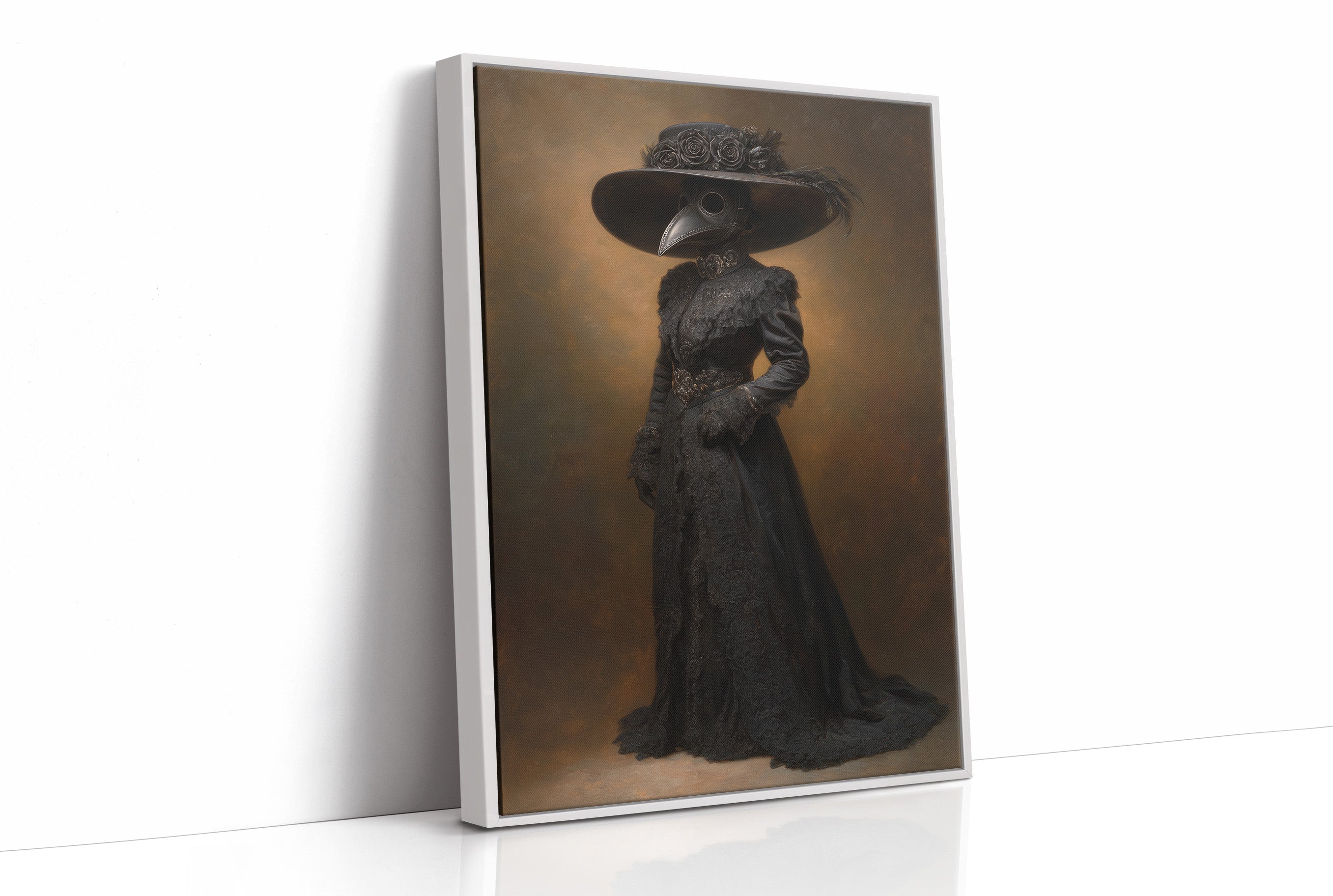 Plague Doctor's Victorian Silhouette