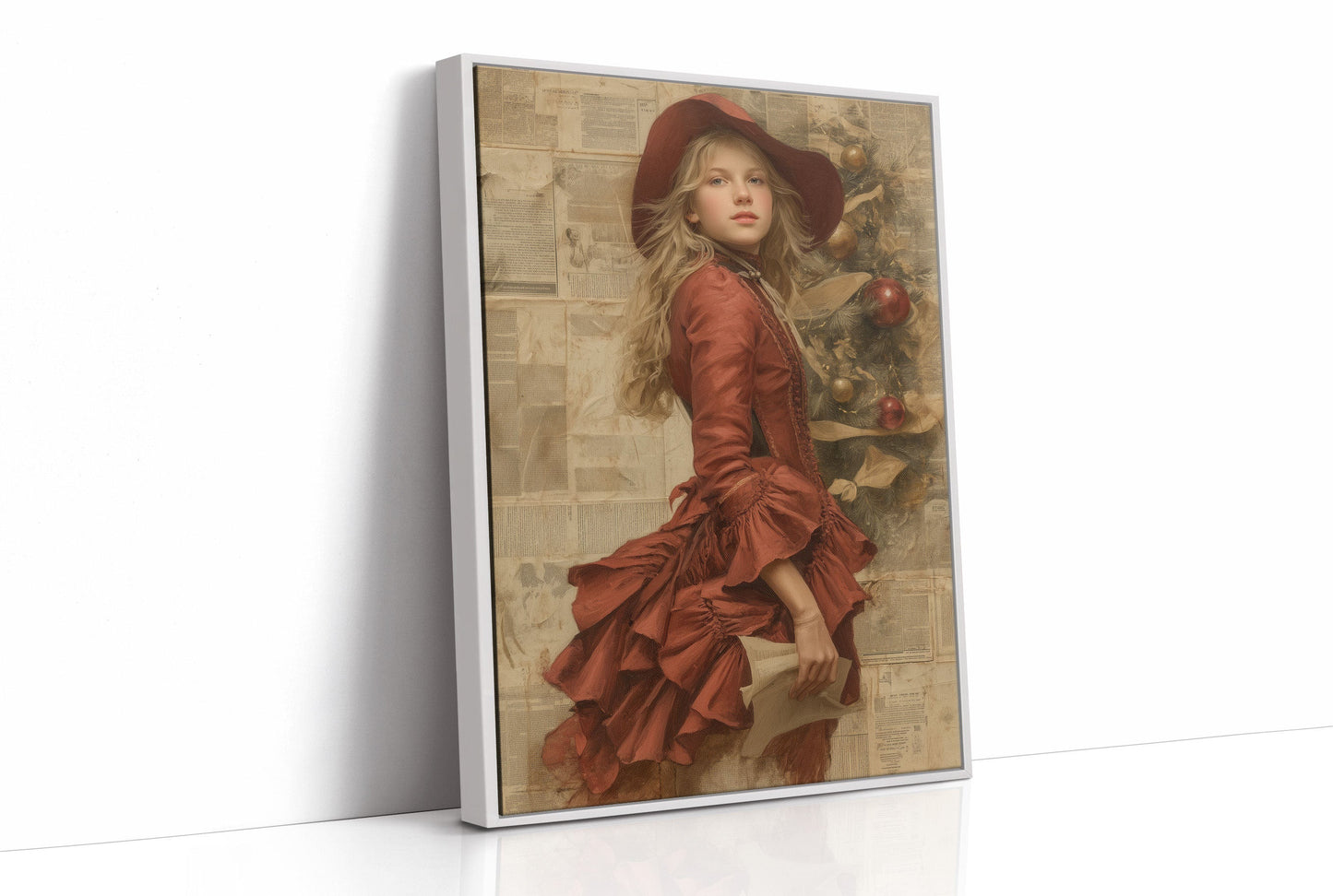 Crimson Tales Meet Winter's Glow