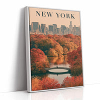 Central Park Autumn Bow Bridge