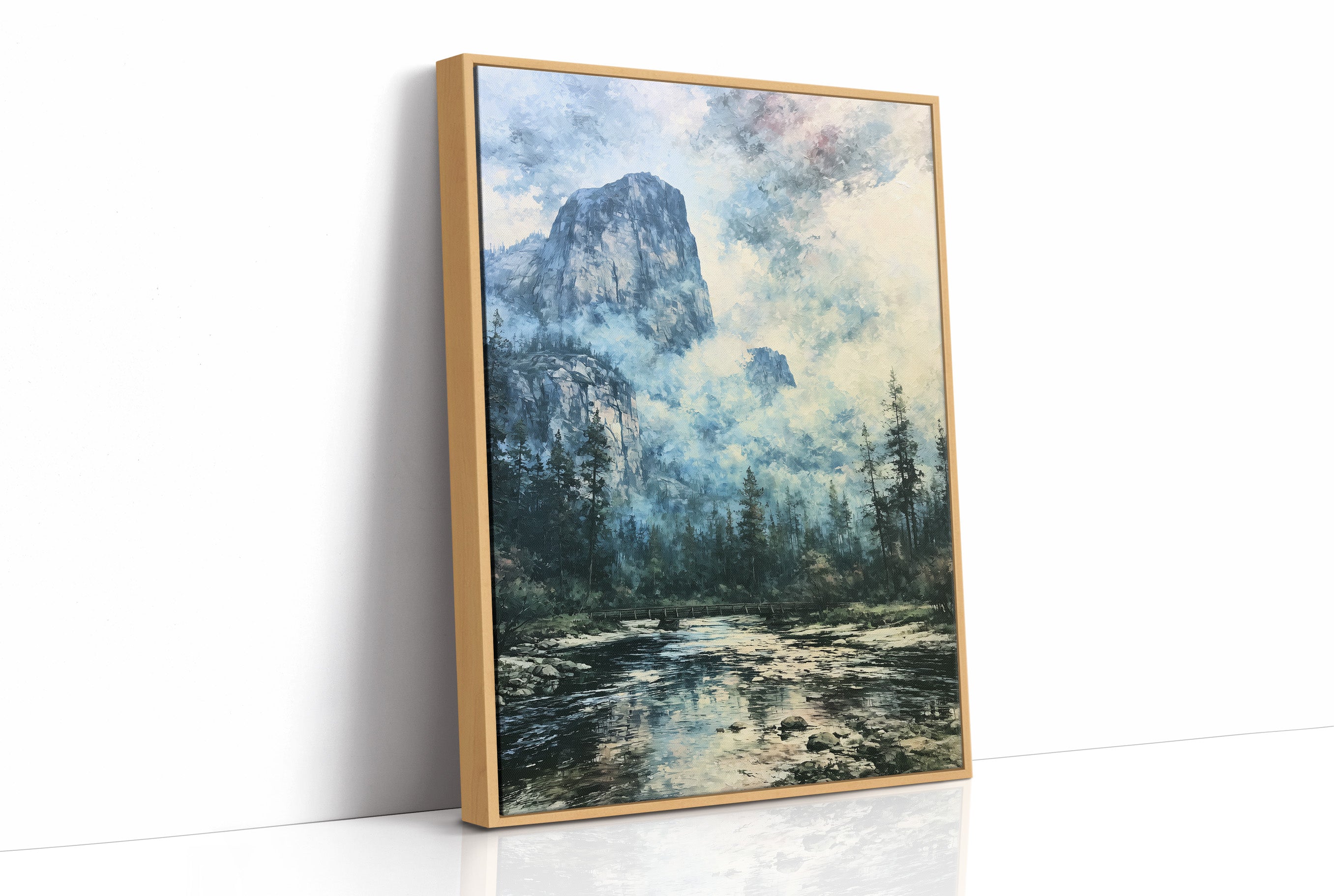 Granite Peaks Through Morning Mist