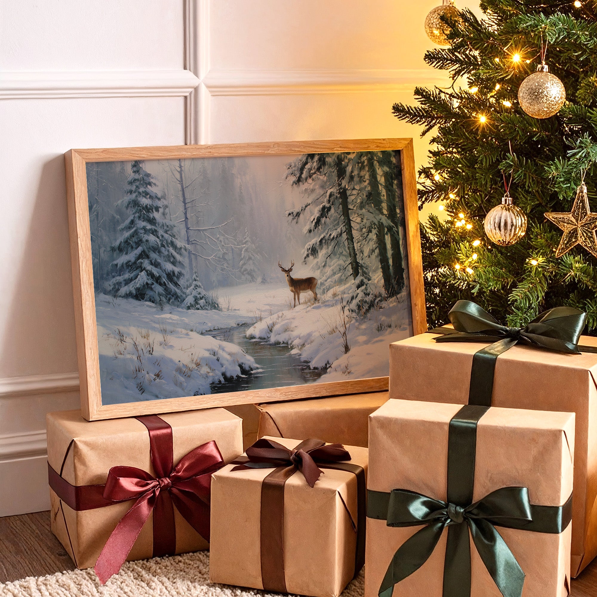 Winter Brook Calls Lone Stag