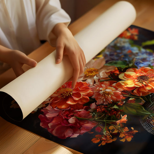 Disco Vase Blooms After Dark