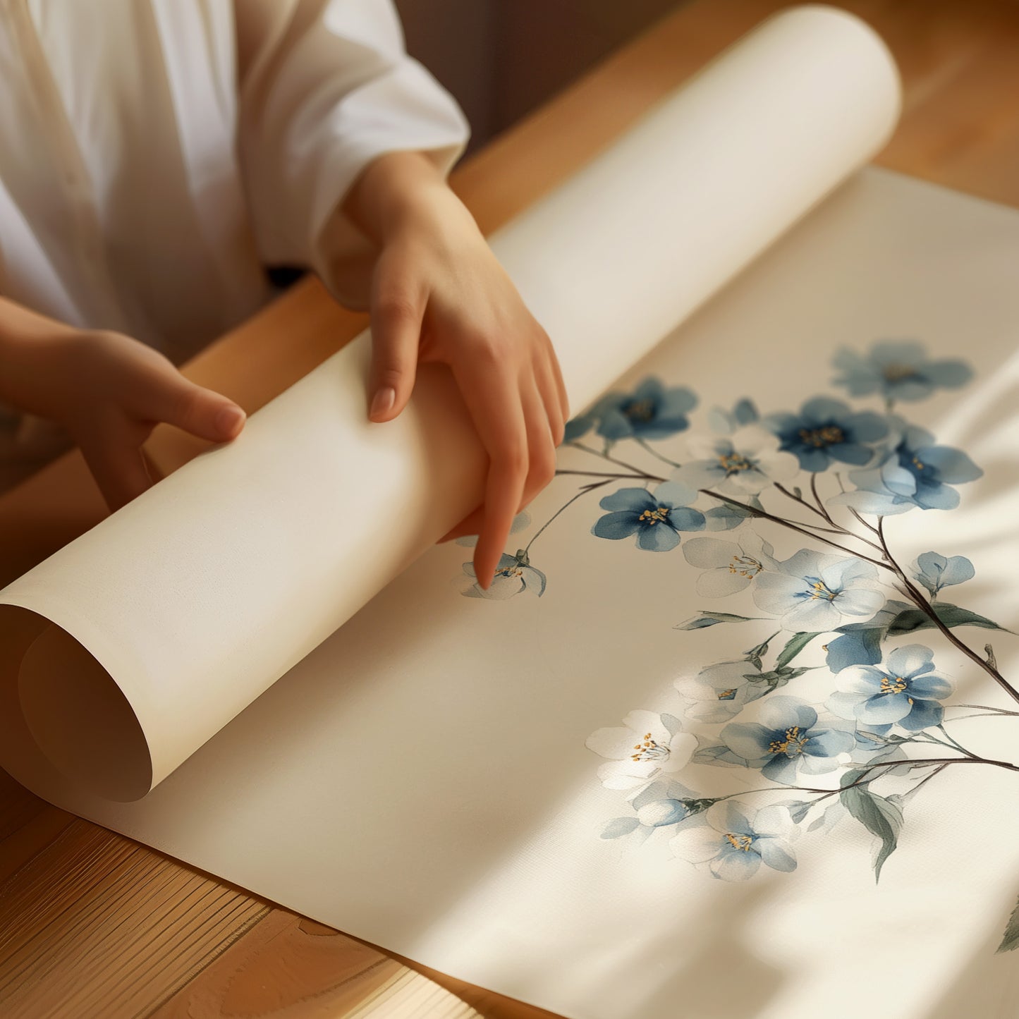 Ethereal Whispers in Powder Blue