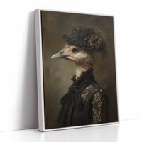 Feathered Nobility In Vintage Attire